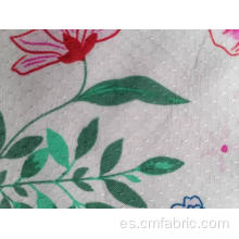 Tela estampada 100% rayon swissdot para el verano